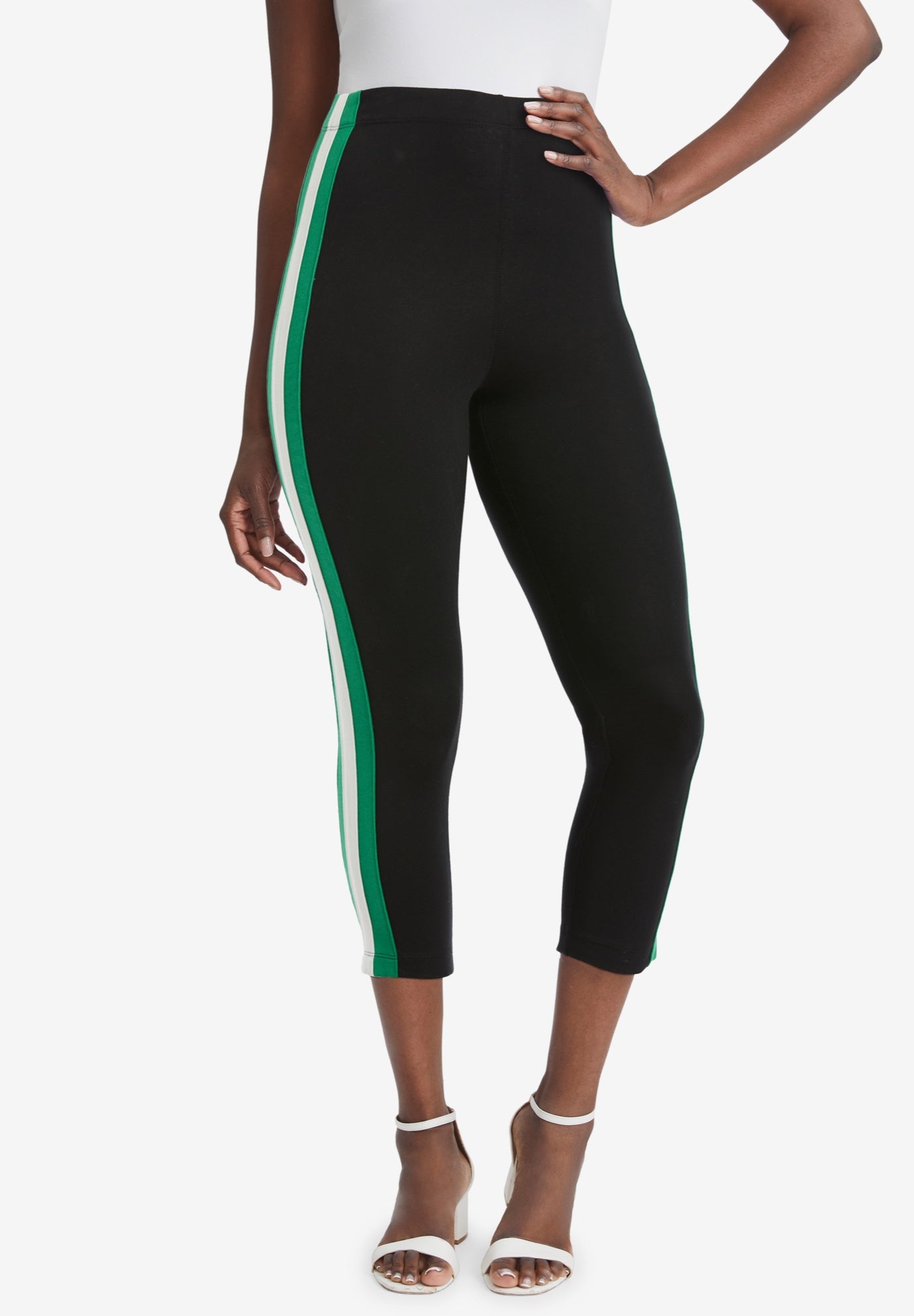 Everyday Stretch Cotton Capri Legging image number 0