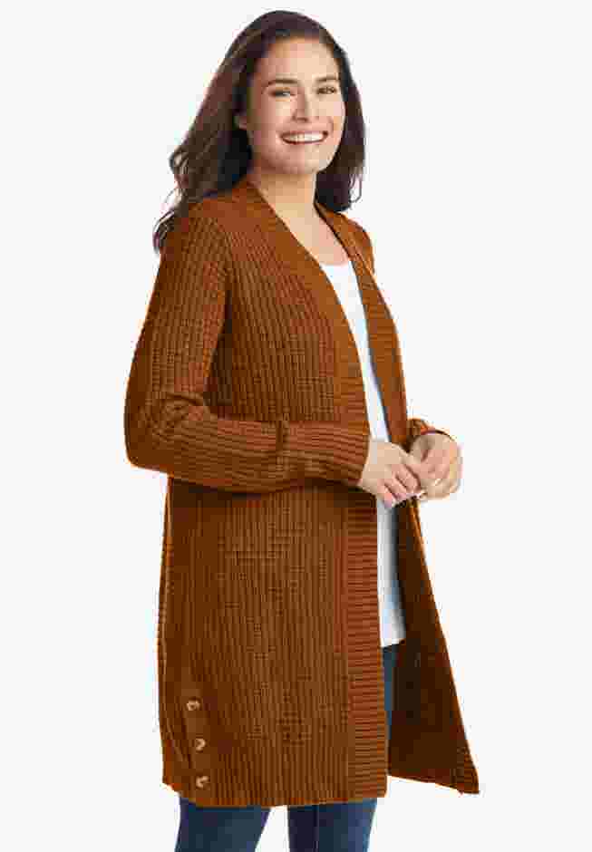 Button Hem Cardigan image number 0