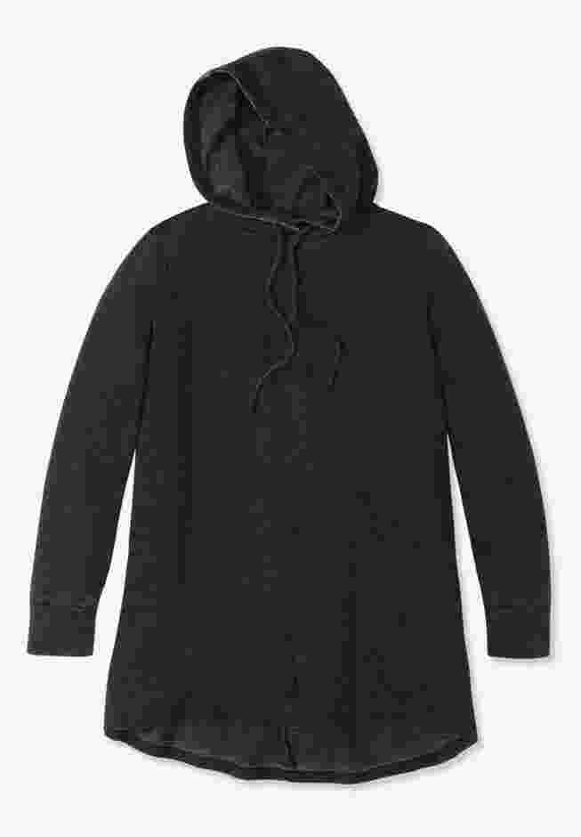 Pleat-Back Swing Hoodie Sweatshirt image number 7
