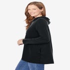 Pleat-Back Swing Hoodie Sweatshirt image number null