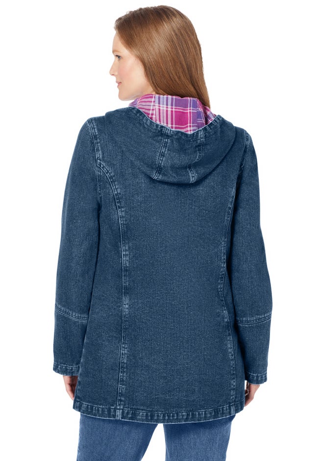 Flannel-Lined Denim Jacket image number 1