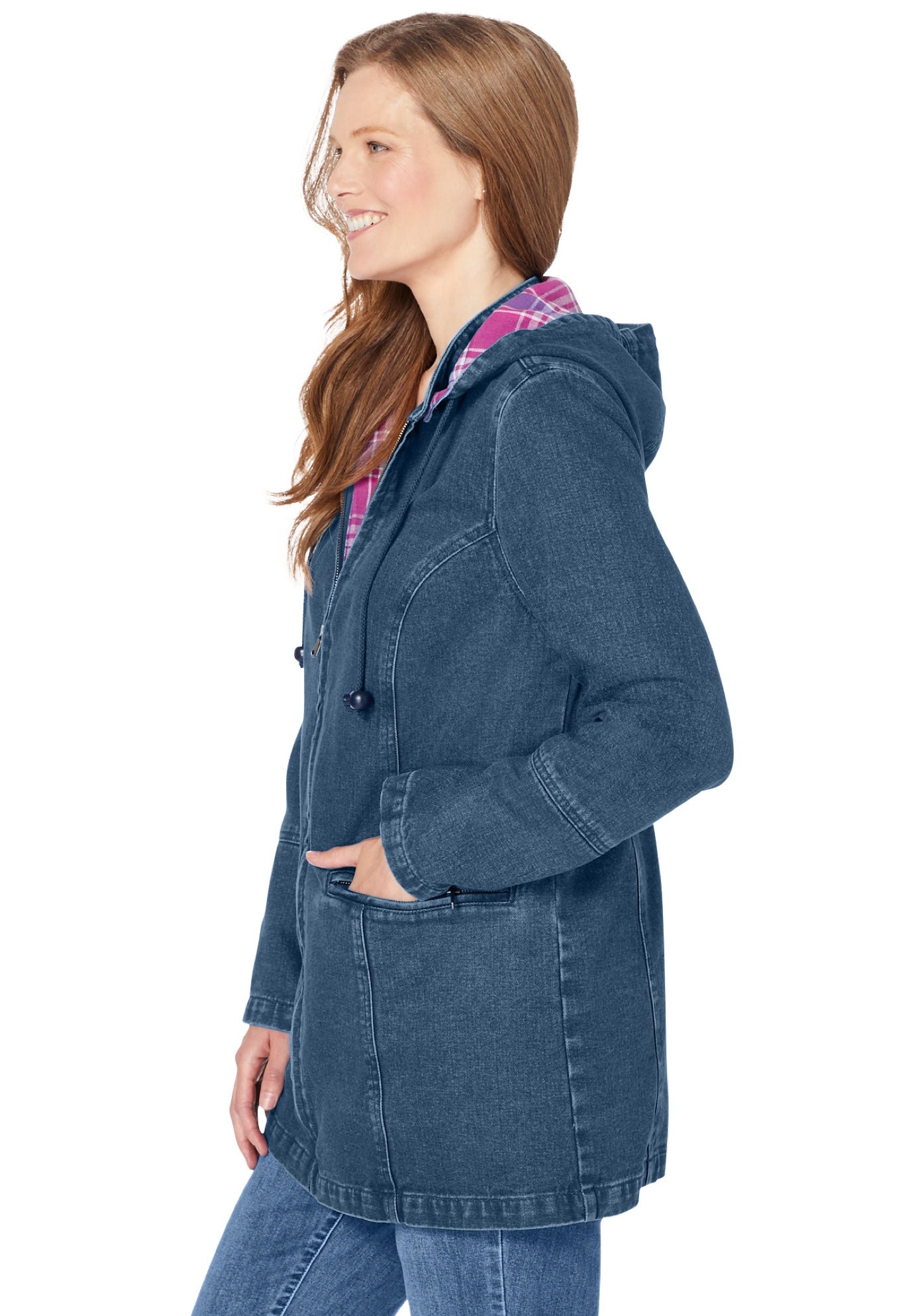 Flannel-Lined Denim Jacket image number 2