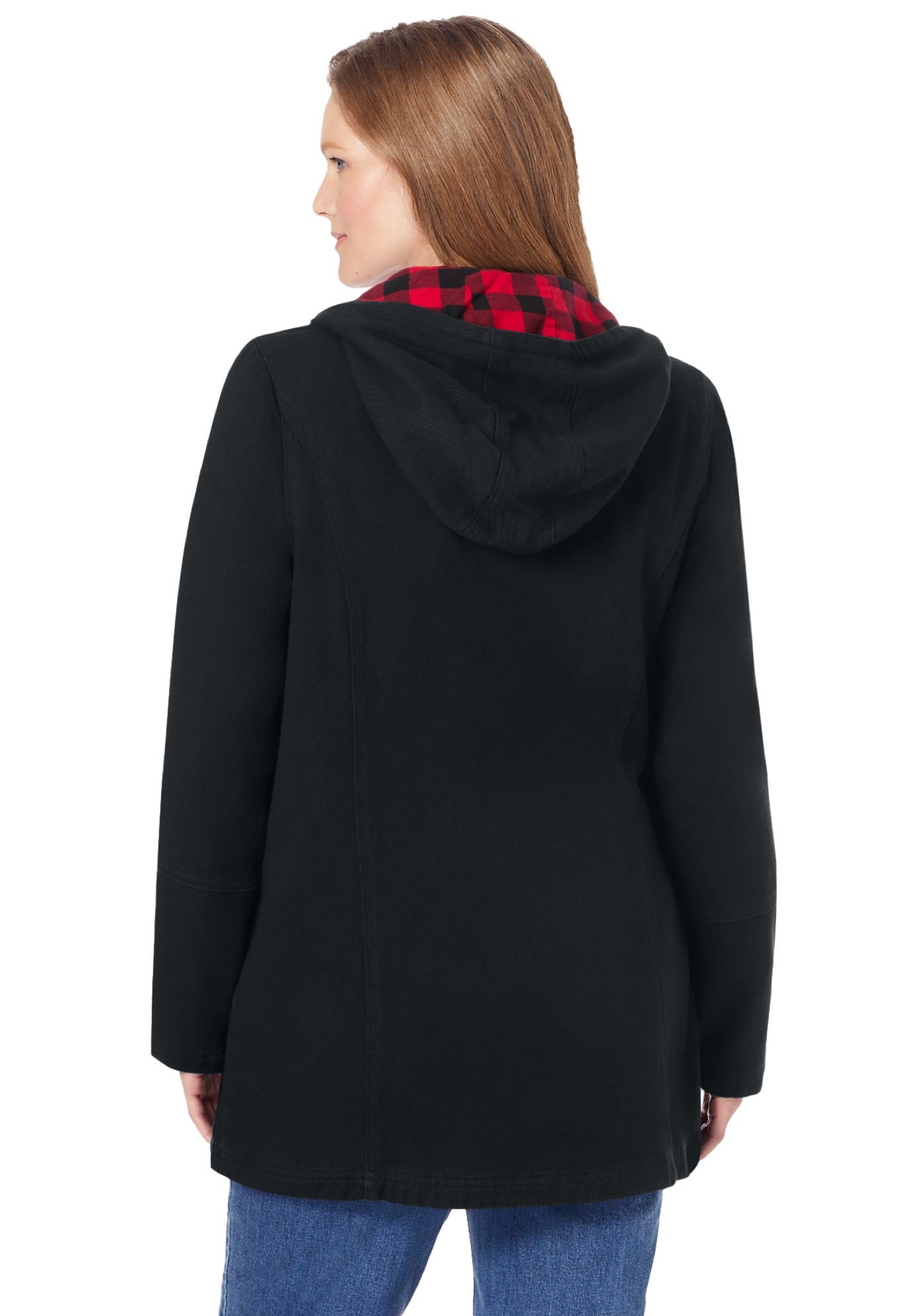 Flannel-Lined Denim Jacket image number 1