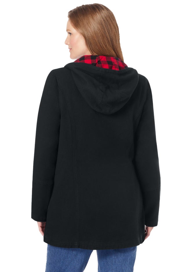 Flannel-Lined Denim Jacket image number 1