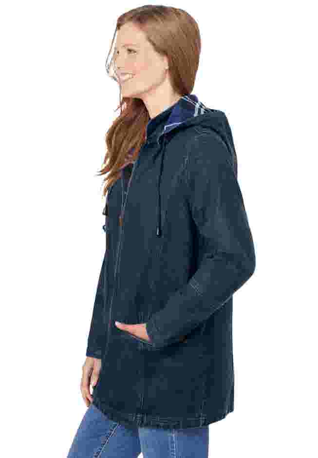 Flannel-Lined Denim Jacket image number 2