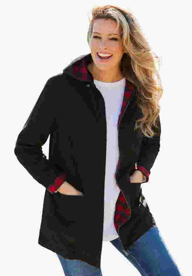 Flannel-Lined Denim Jacket image number 0