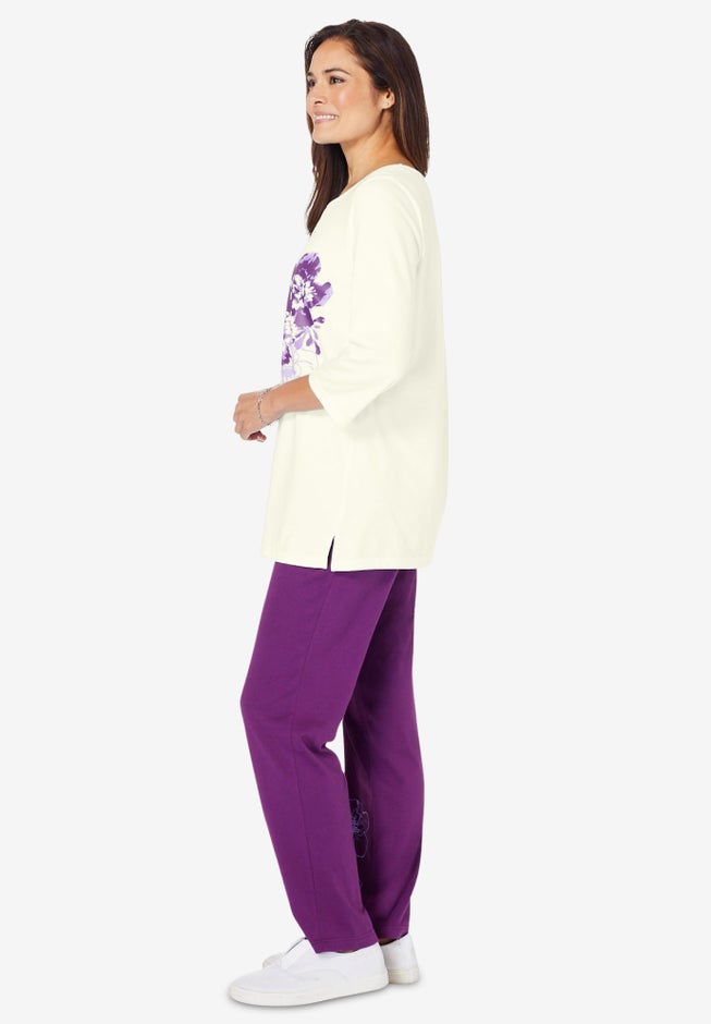 Floral Tee and Pant Set image number 3