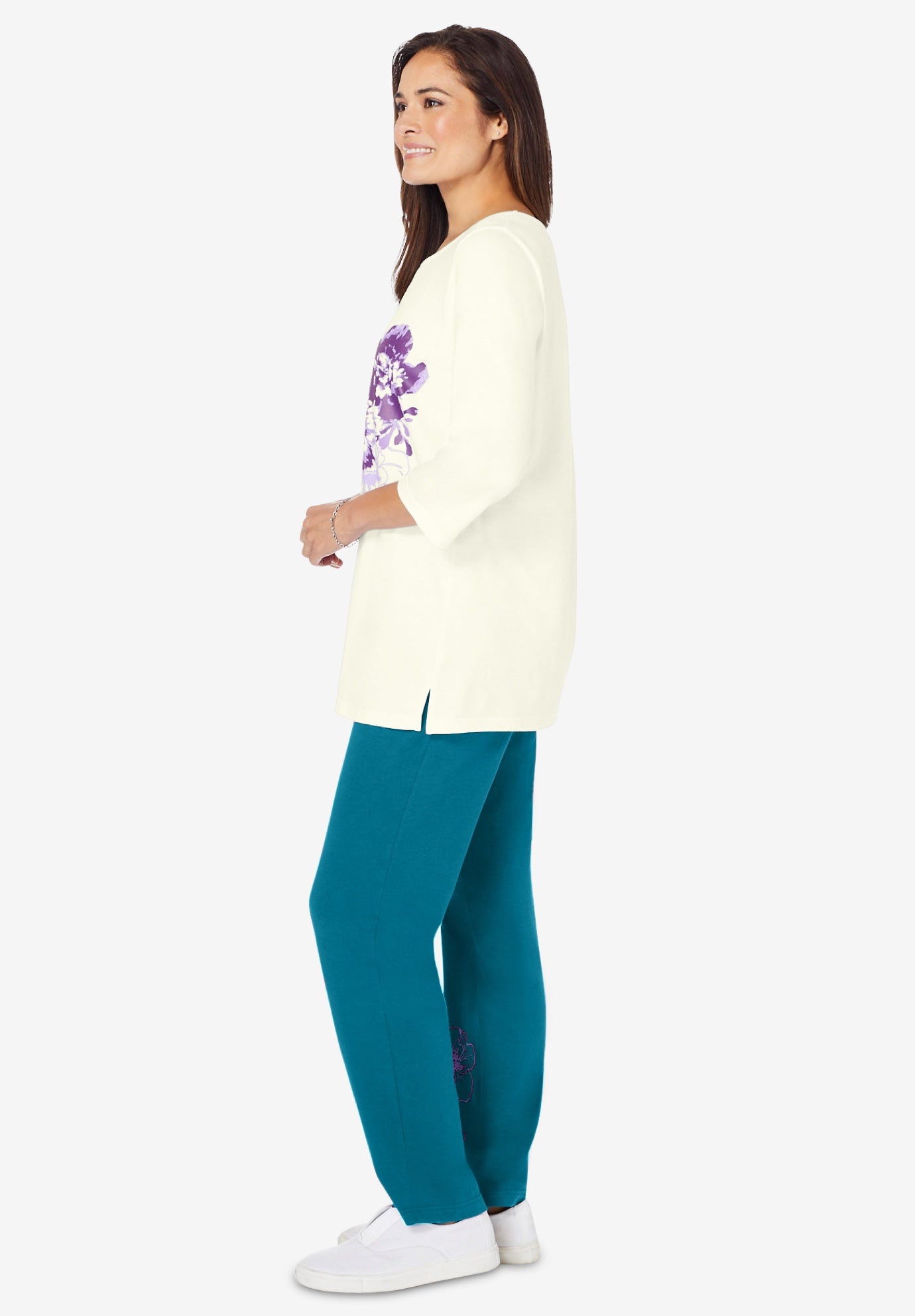 Floral Tee and Pant Set image number 2