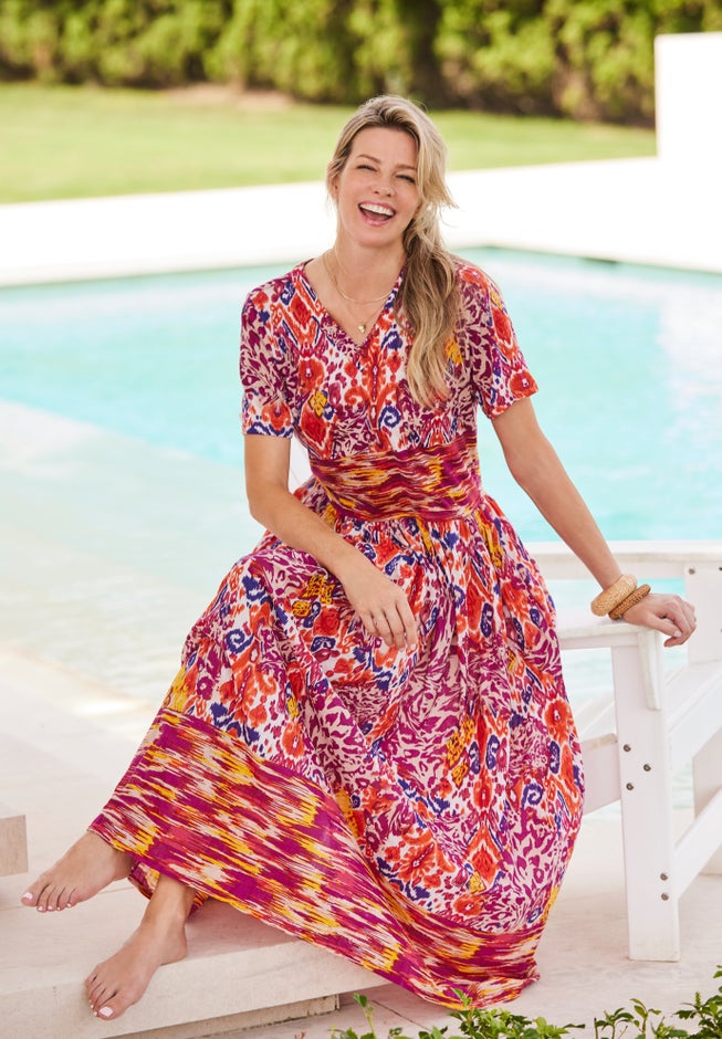 Long Crinkle Cotton Lounger image number 0