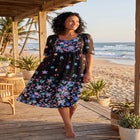 Mixed Print Short Lounger image number null
