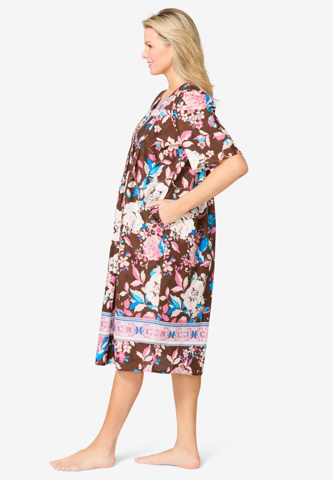 Mixed Print Short Lounger image number 2