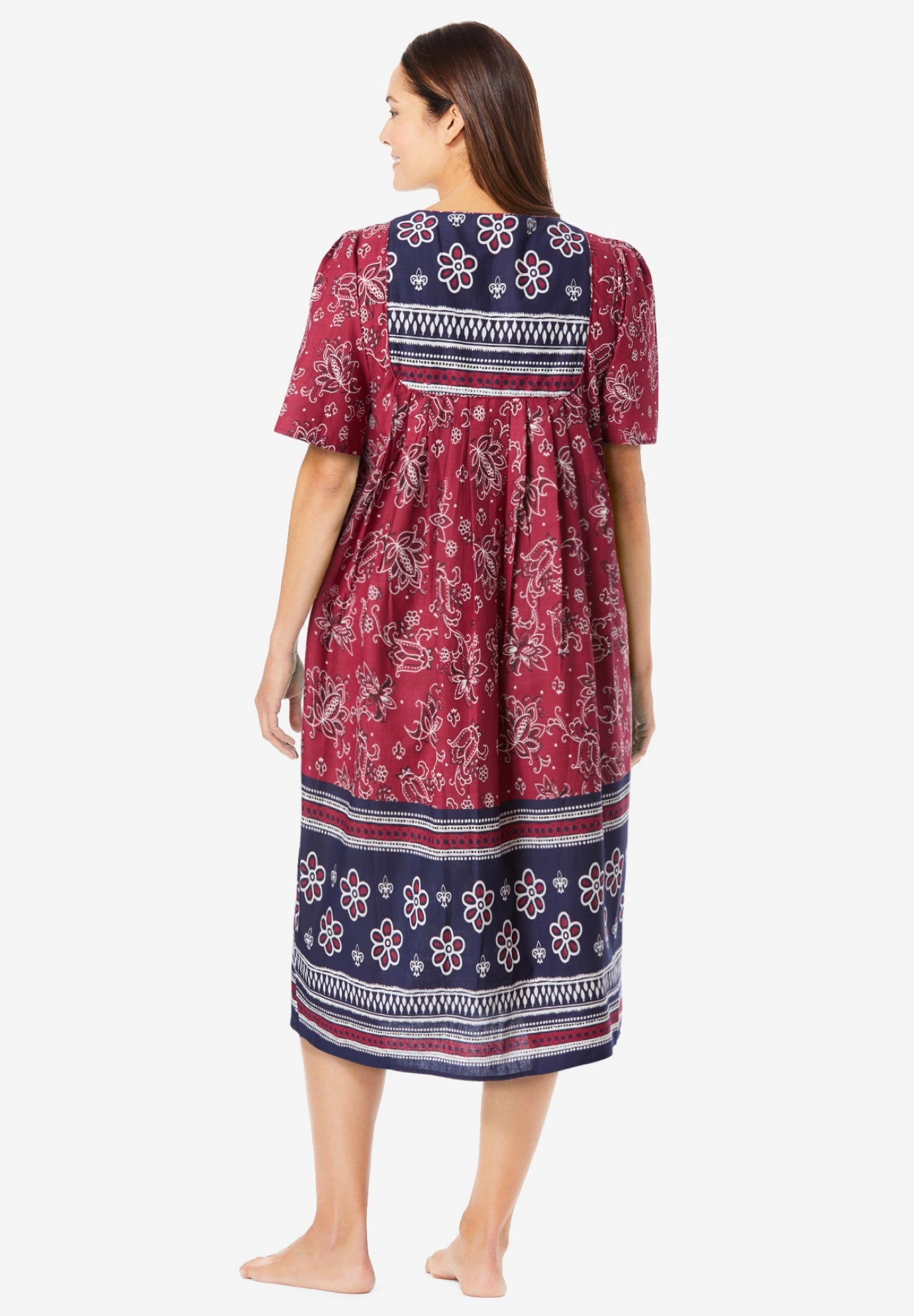 Mixed Print Short Lounger image number 1