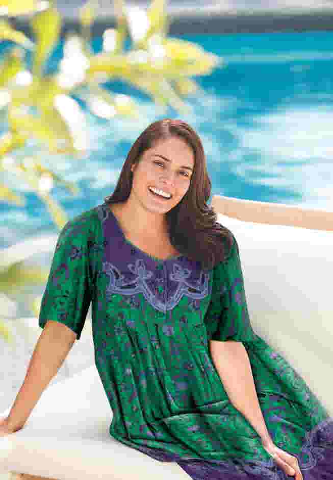 Mixed Print Short Lounger image number 3