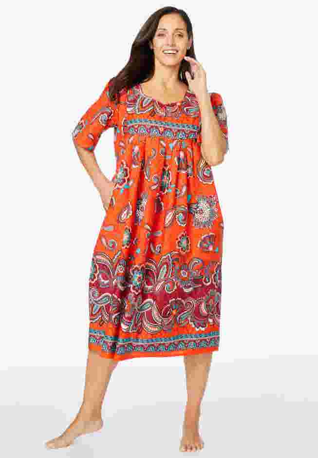 Mixed Print Short Lounger image number 0