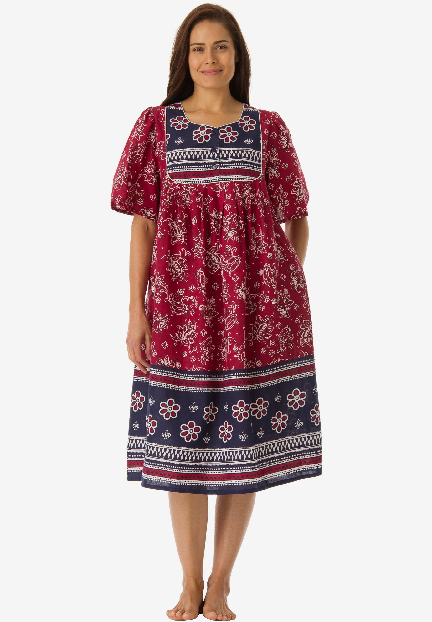 Mixed Print Short Lounger image number 0