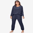 Marled Knit Jogger Pants image number null