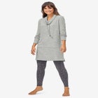 Funnel-Neck Lounge Sweatshirt Tunic image number null