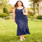 Masquerade Beaded Dress Set image number null