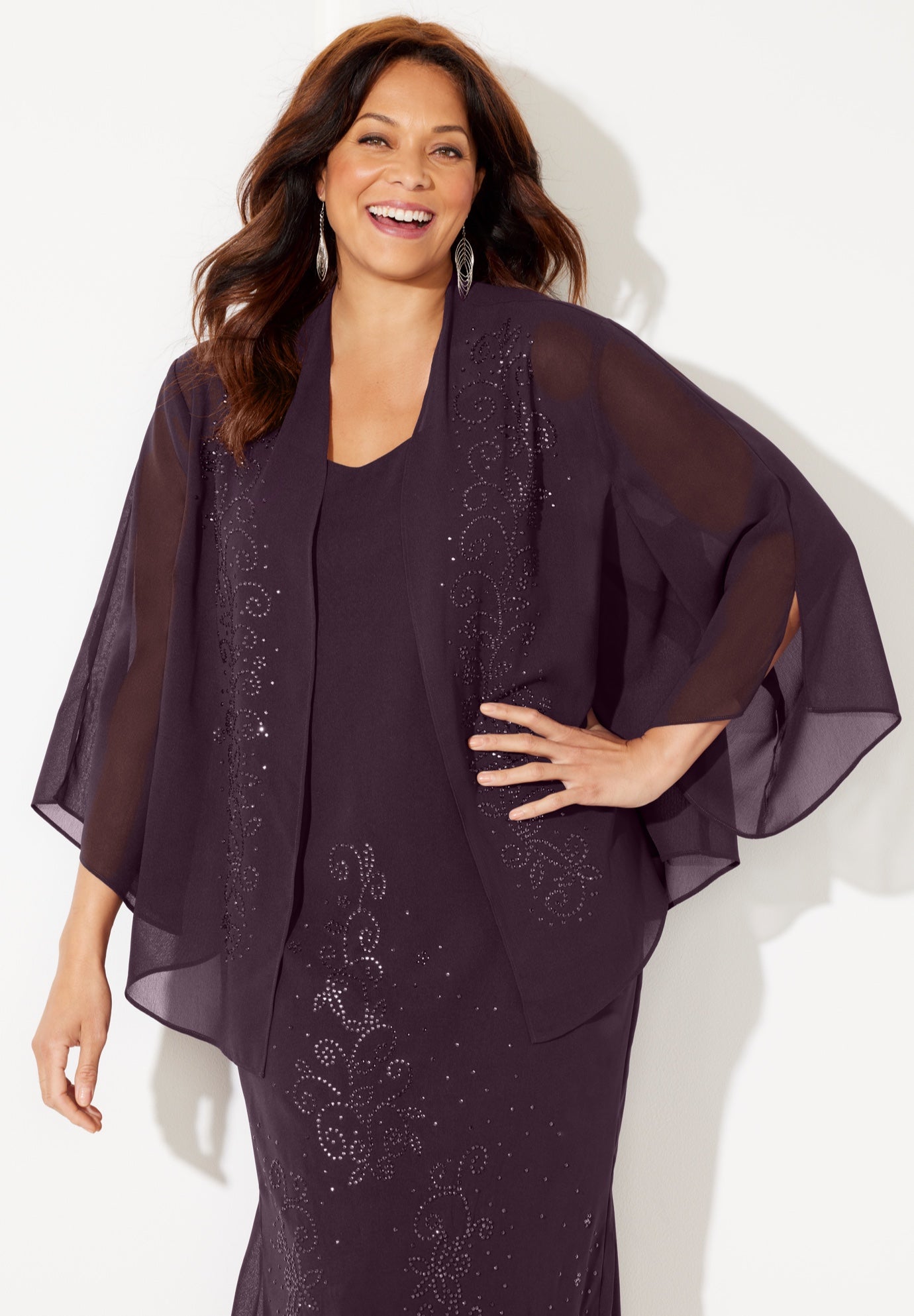 Masquerade Beaded Dress Set image number 7