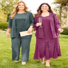 3-Piece Lace Gala Pant Suit image number null