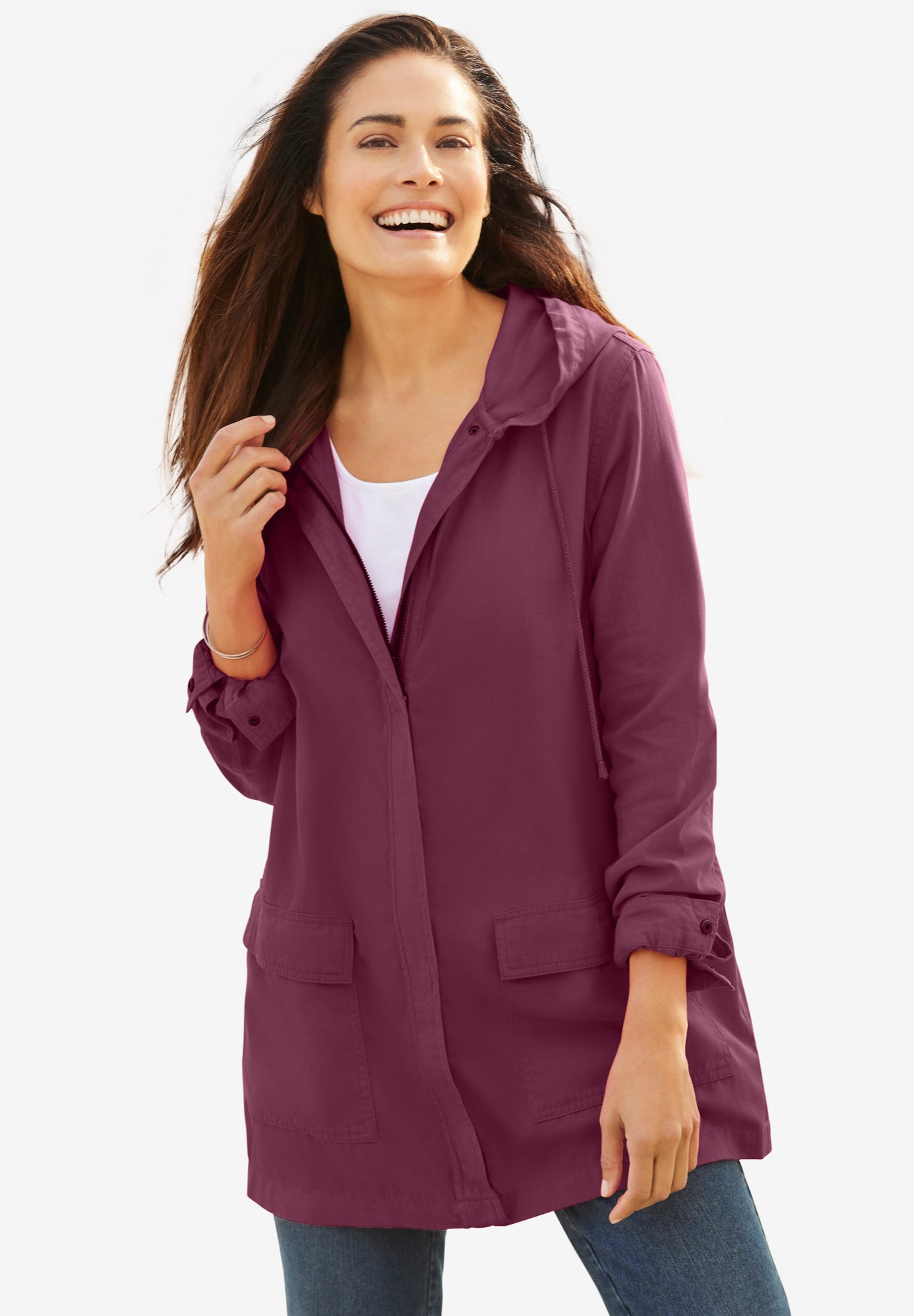 Lightweight Utility Hoodie Jacket image number 0