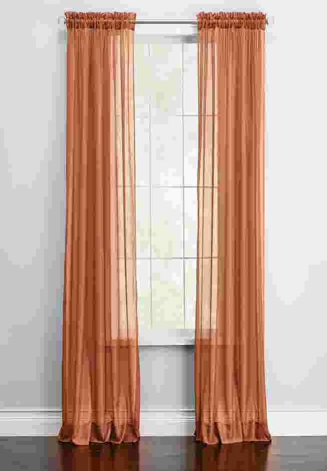 BH Studio Sheer Voile Rod-Pocket Panel Pair image number 0