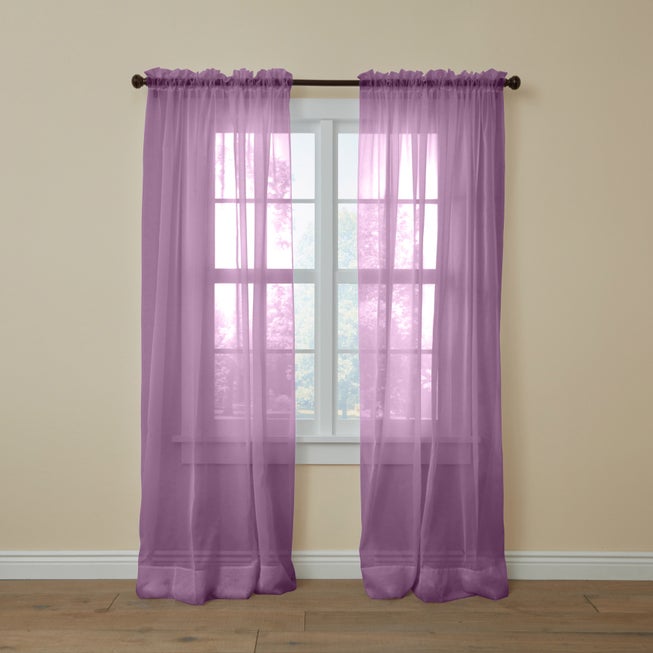 BH Studio Sheer Voile Rod-Pocket Panels -Set of 2 image number 0