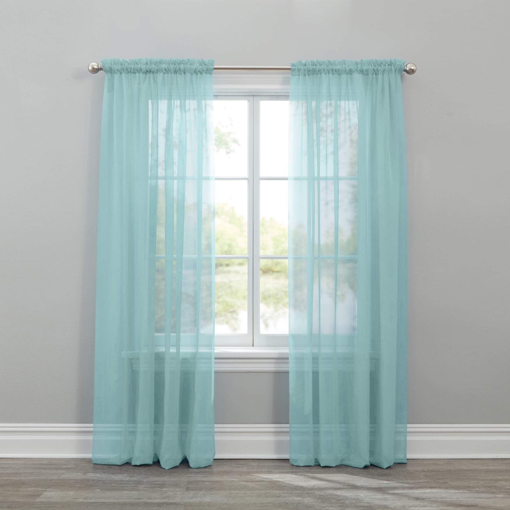 BH Studio Sheer Voile Rod-Pocket Panels -Set of 2 image number 0