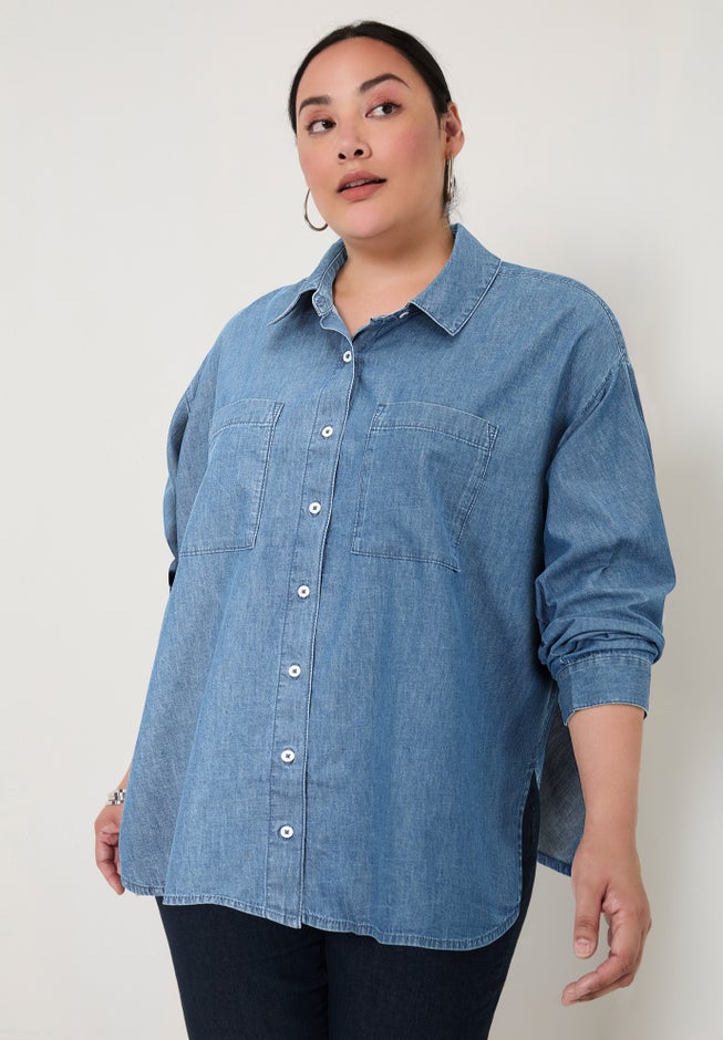 Chambray Blouse image number null