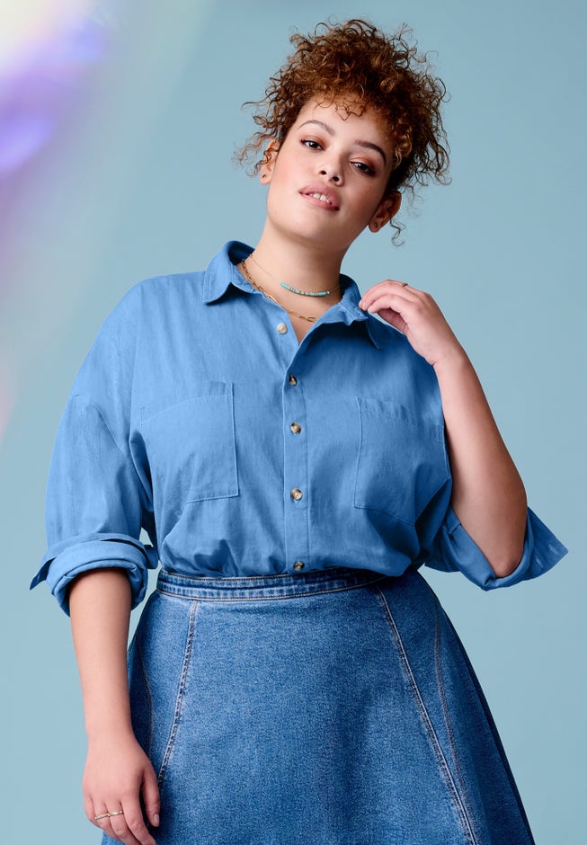 Chambray Blouse image number null