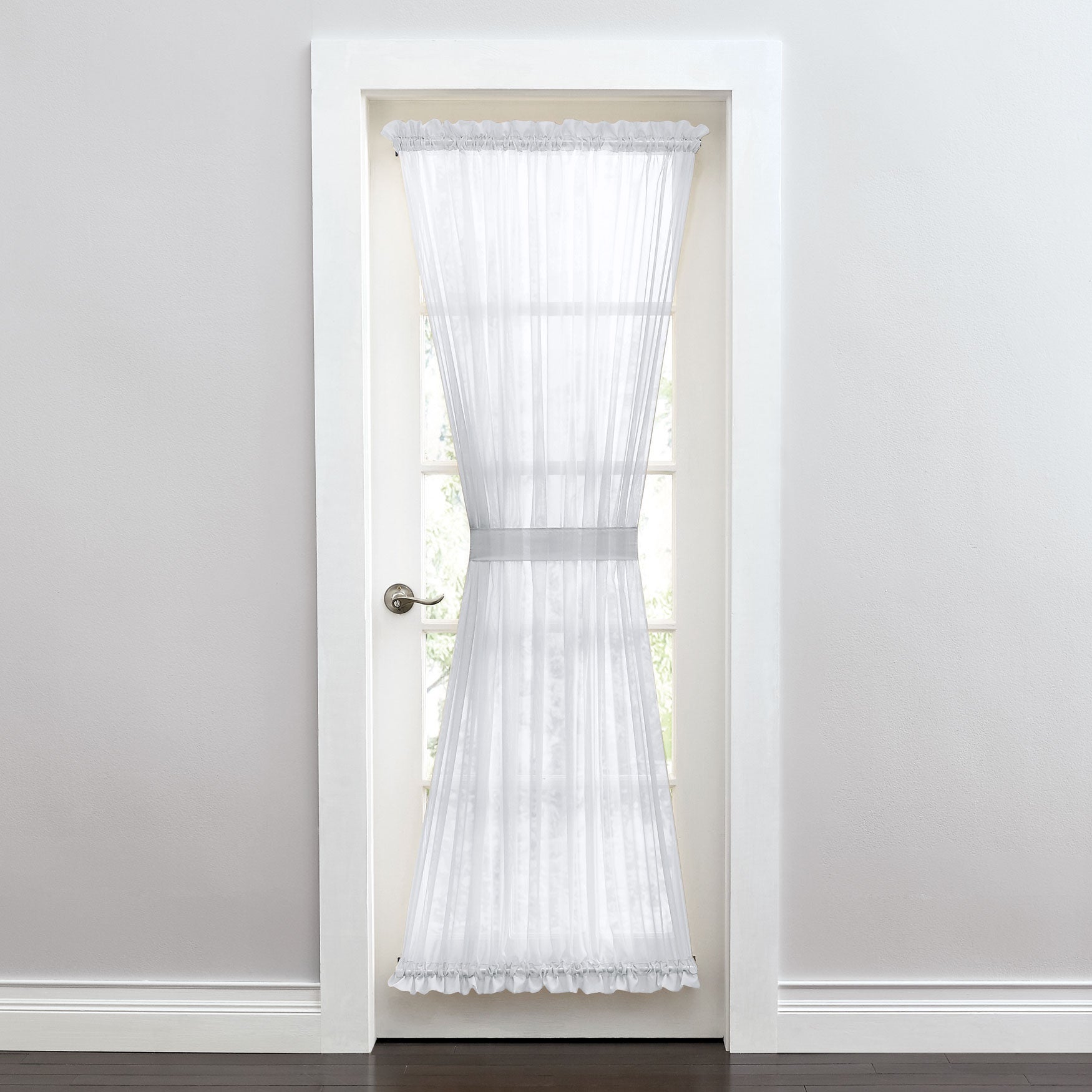 BH Studio Sheer Voile Door Panel With Tiebacks image number 0