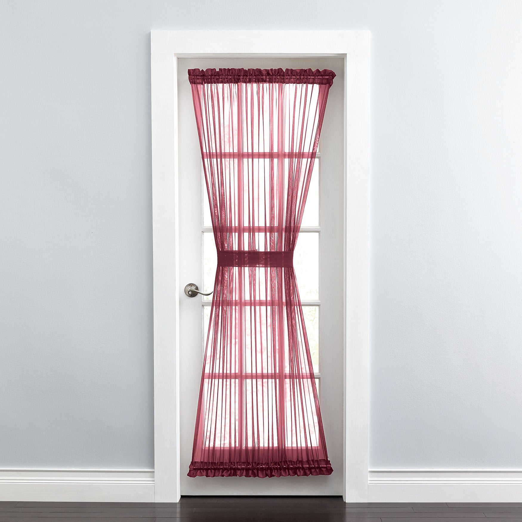 BH Studio Sheer Voile Door Panel With Tiebacks image number 0