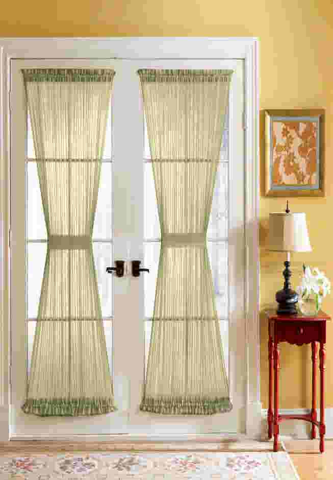 BH Studio Sheer Voile Door Panel With Tiebacks image number 0