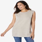 Perfect Cotton Sleeveless Crewneck image number null