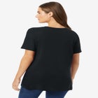 Waffle Thermal Satin Trim Tee image number null