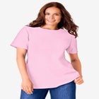 Waffle Thermal Satin Trim Tee image number null