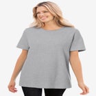 Waffle Thermal Satin Trim Tee image number null
