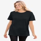 Waffle Thermal Satin Trim Tee image number null