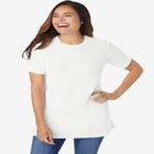 Waffle Thermal Satin Trim Tee image number null