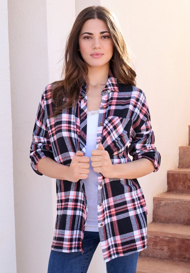 Plaid Flannel Tunic image number 1