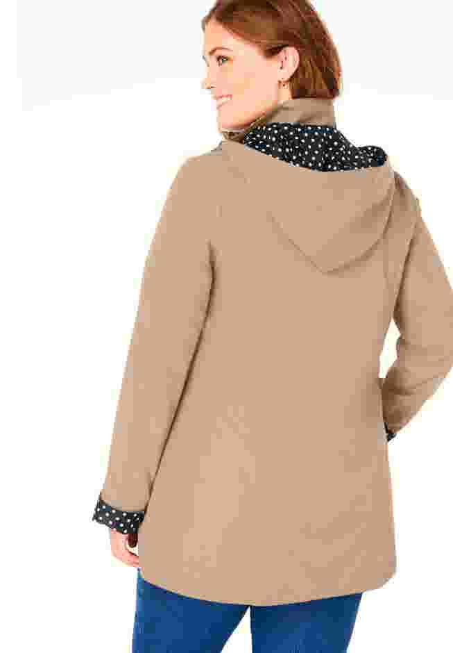 Dot Trim Raincoat image number 1