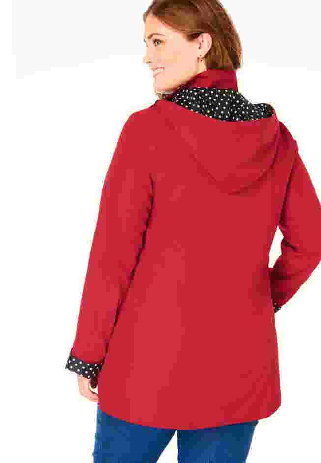 Dot Trim Raincoat image number 1