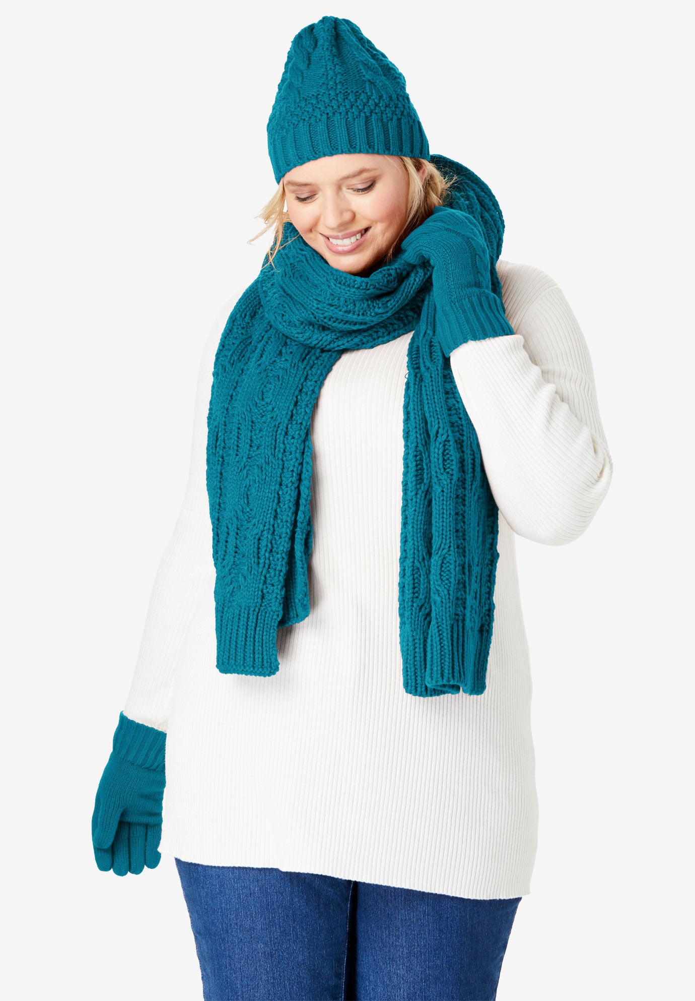 Cable Knit Hat image number 2