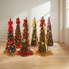 Fully Decorated Pre-Lit 4&frac12;' Pop-Up Christmas Tree image number 1