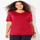 Suprema® Crochet V-Neck Tee image number null