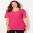 Suprema® Crochet V-Neck Tee image number null