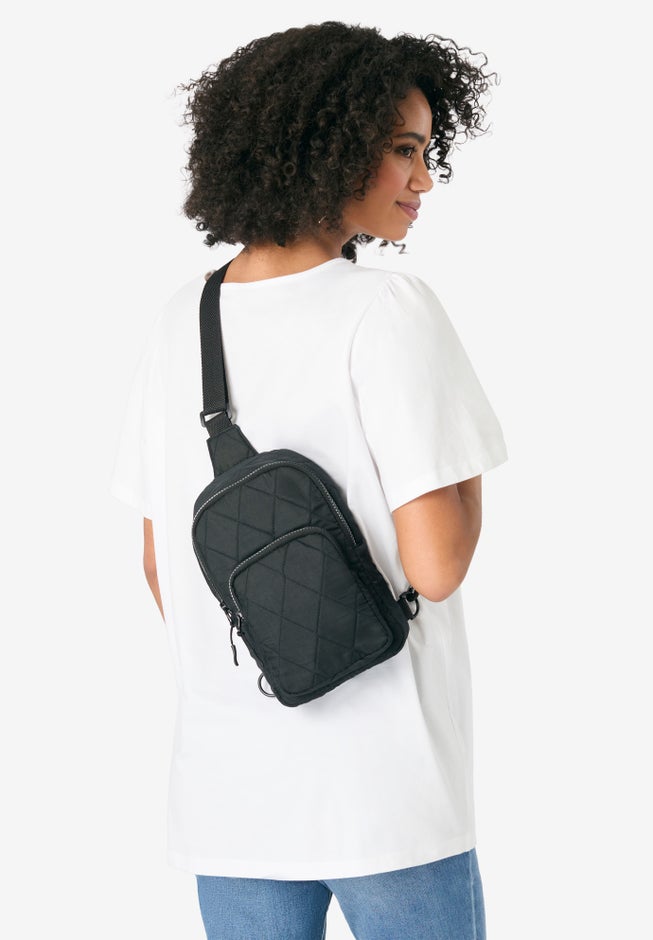 Quilted Sling Backpack image number null