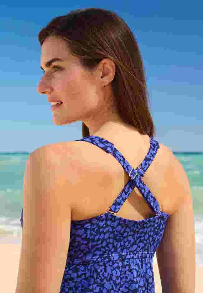 Longer-Length Twist-Front Tankini image number 3