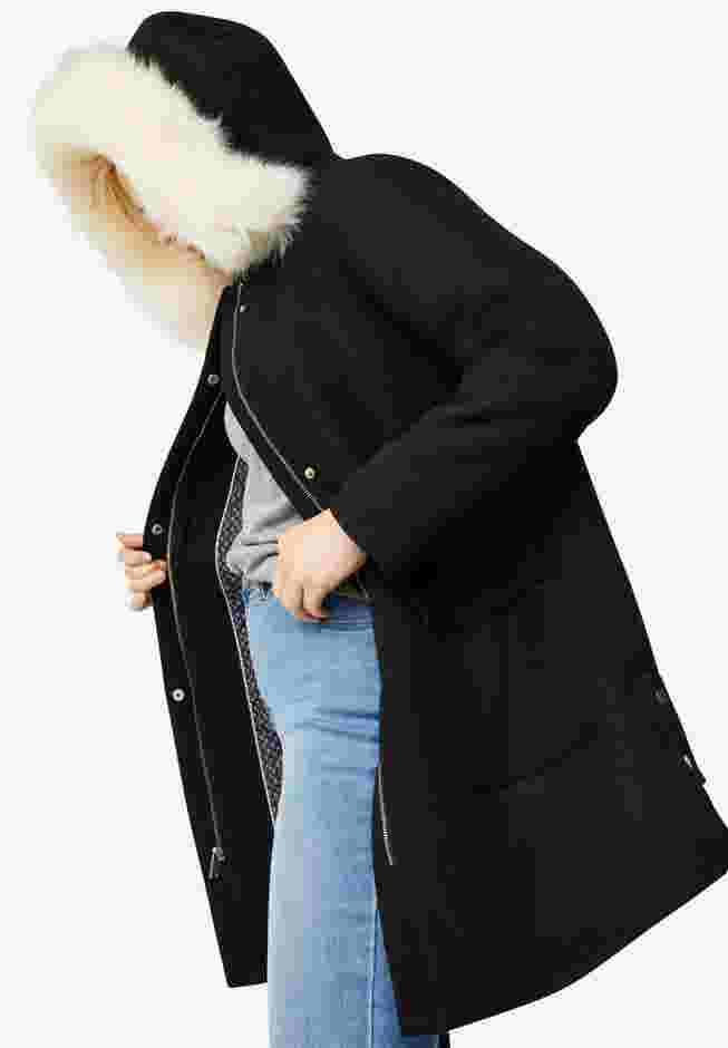 Side-Snap Wool Parka image number 2