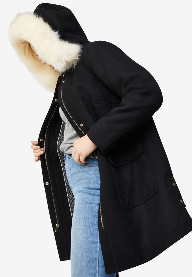 Side-Snap Wool Parka image number 2